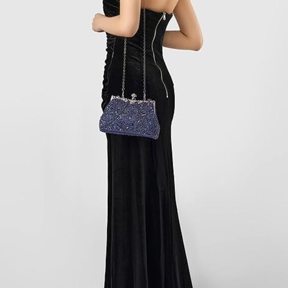Neiman Marcus Victorian Vintage Evening Clutch Purse